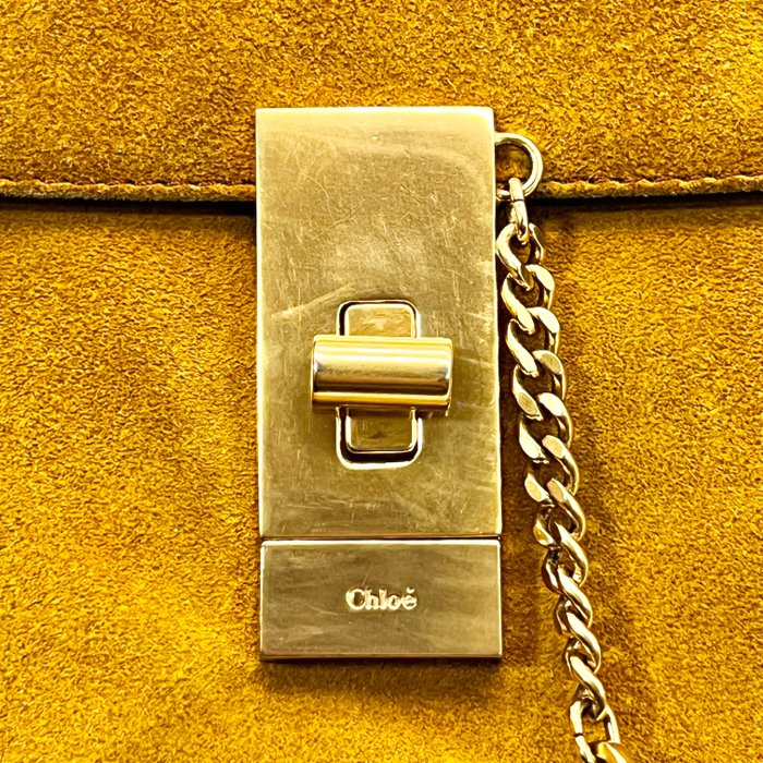 Chloé Drew Mini Patchwork de piel y ante