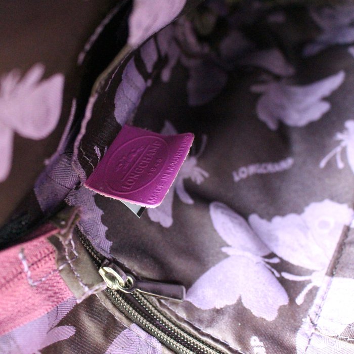 Longchamp - Bolso de hombro de piel con relieve de cocodrilo