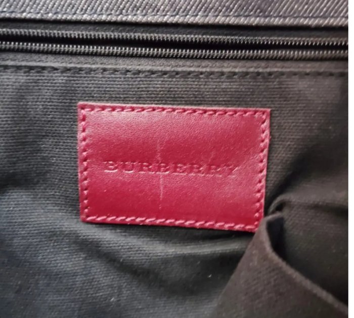 Burberry - Bolso de hombro lona vaquera azul