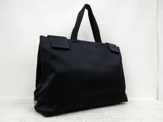 Prada – Bolso de mano vintage en satén negro