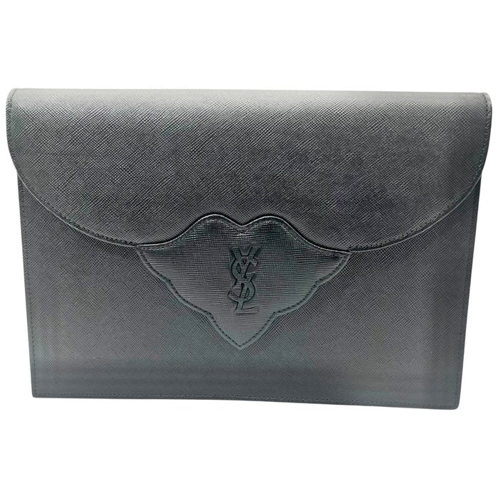 Yves Saint Laurent - Cartera de mano/clutch en cuero Saffiano