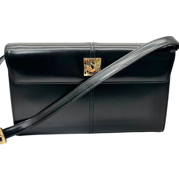 Yves Saint Laurent - Bolso de hombro de cuero negro