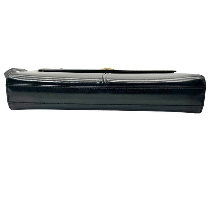 Yves Saint Laurent - Bolso de hombro de cuero negro