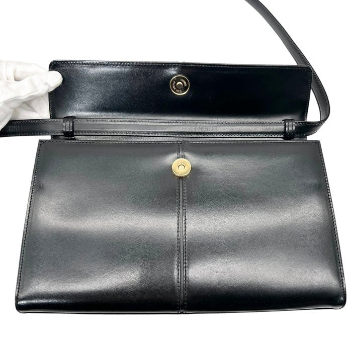 Yves Saint Laurent - Bolso de hombro de cuero negro